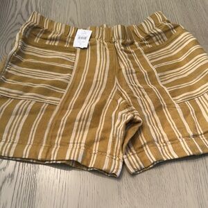 J. Jill Women's Striped Tan Shorts